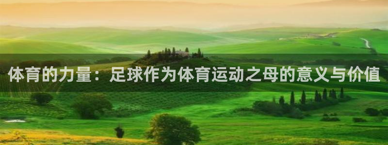 米兰体育官方正版app娱乐平台:体育的力量:足球作为体育运动